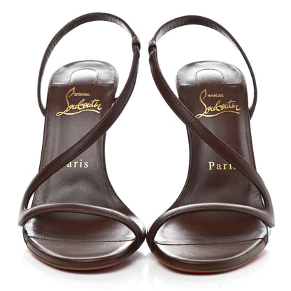 Christian Louboutin Nappa Rosalie 100 Sandals 37 Dark Beige 2 of 7