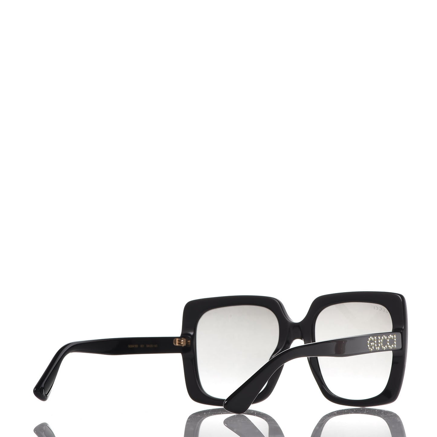 Crystal Square Frame GG Sunglasses GG0418S Black