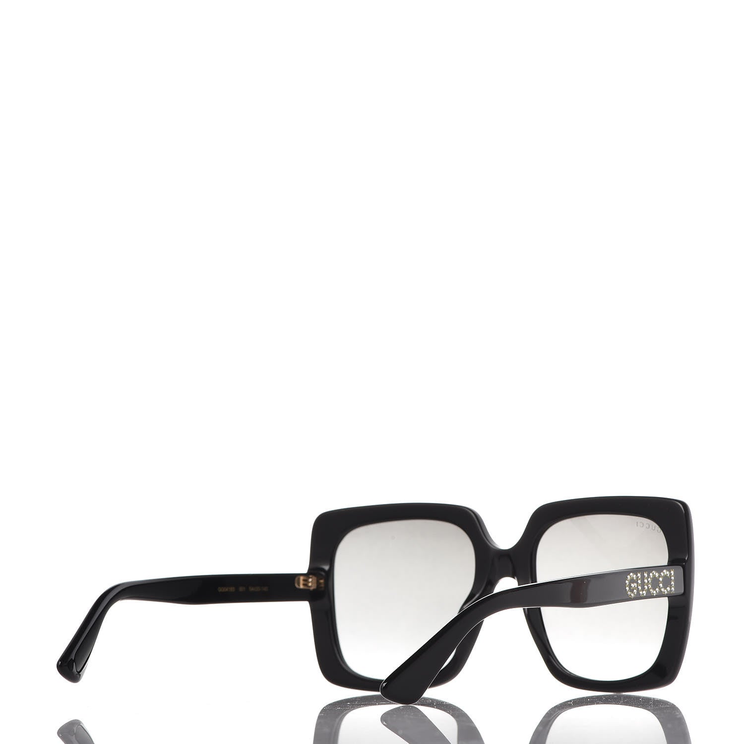 Gucci Crystal Square Frame GG Sunglasses GG0418S Black 4 of 8