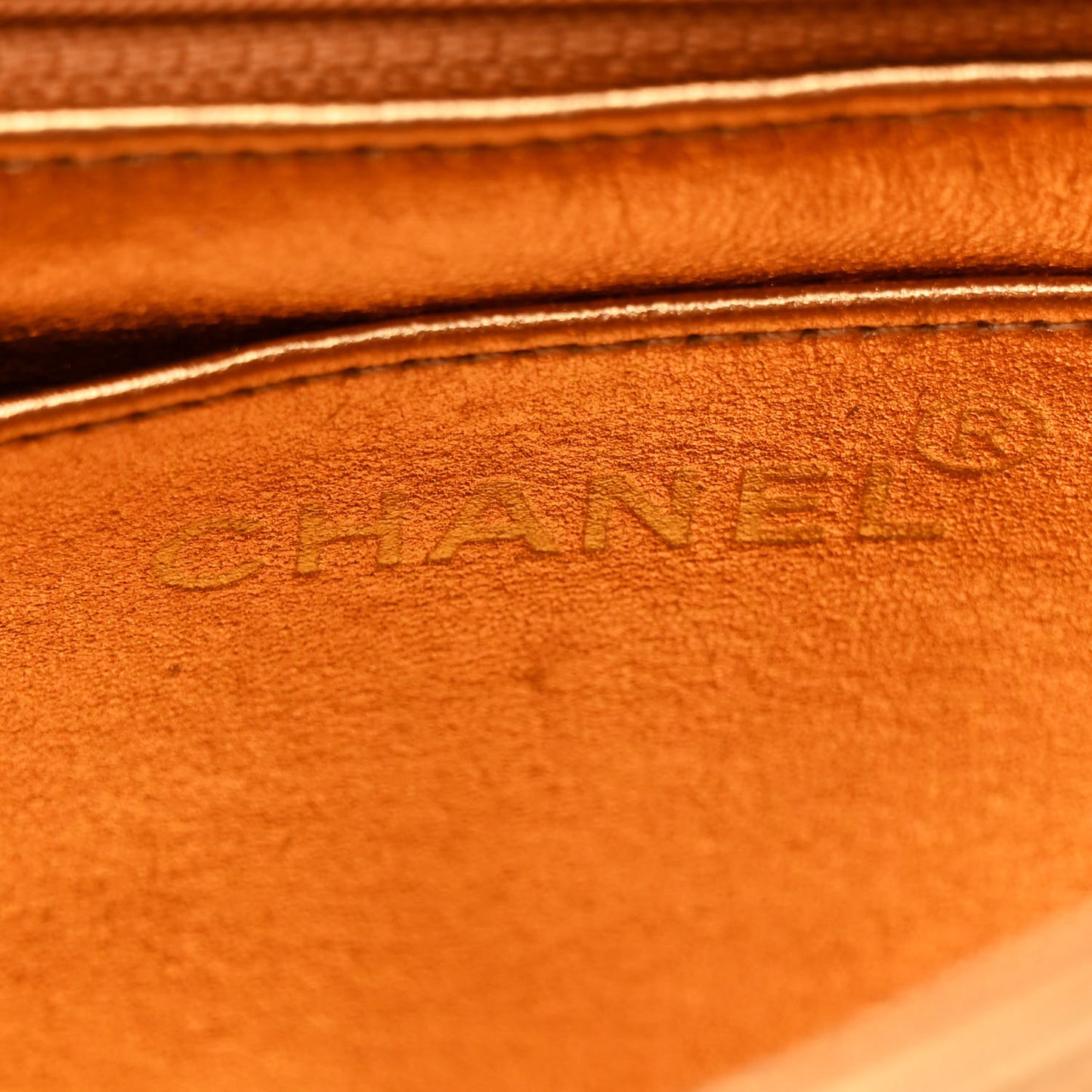 Metallic Lambskin Quilted Envelope Single Flap Gold