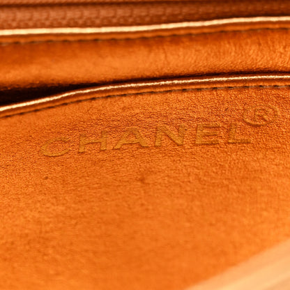Chanel Metallic Lambskin Quilted Envelope Single Flap Gold 6 of 12