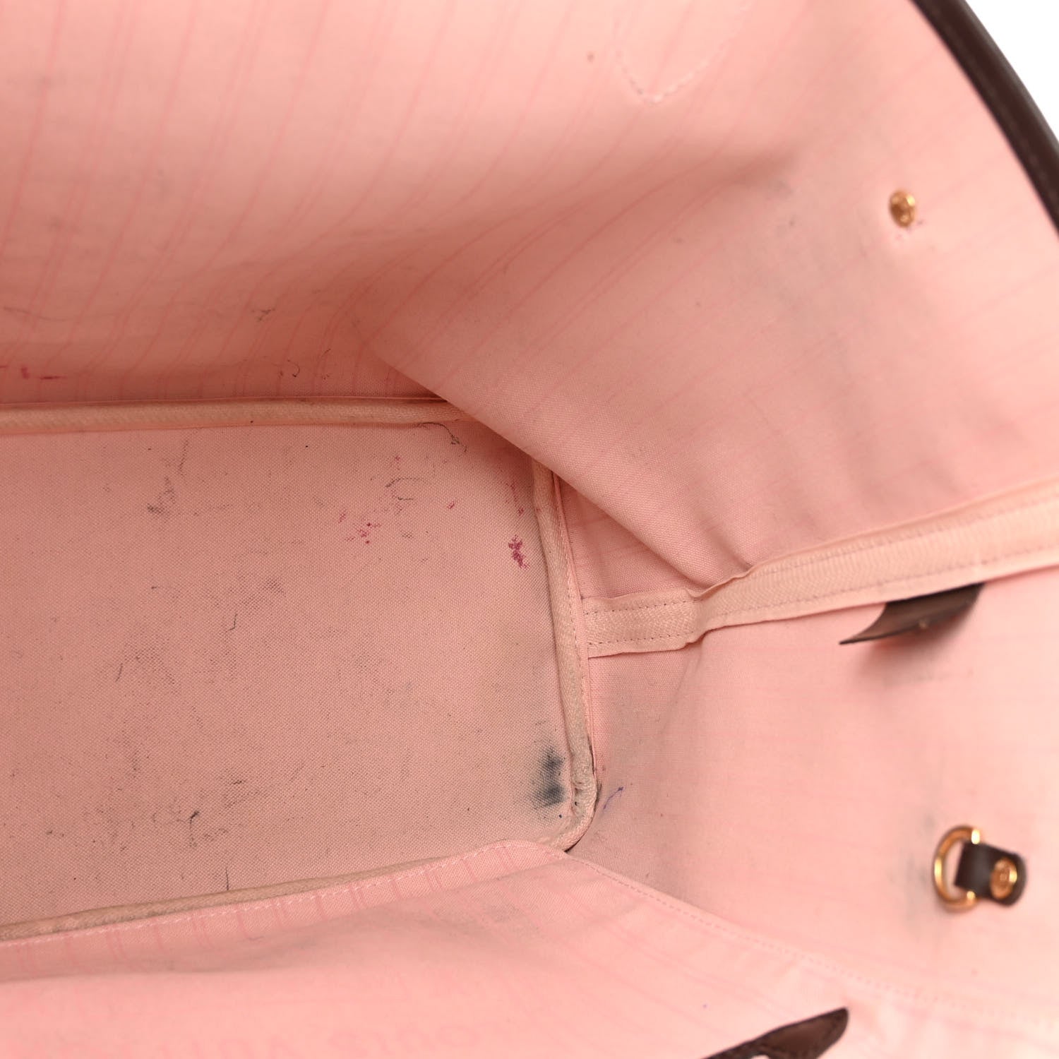 Louis Vuitton Damier Ebene Neo Neverfull MM Rose Ballerine 12 of 12