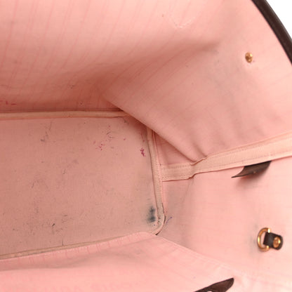 Louis Vuitton Damier Ebene Neo Neverfull MM Rose Ballerine 12 of 12