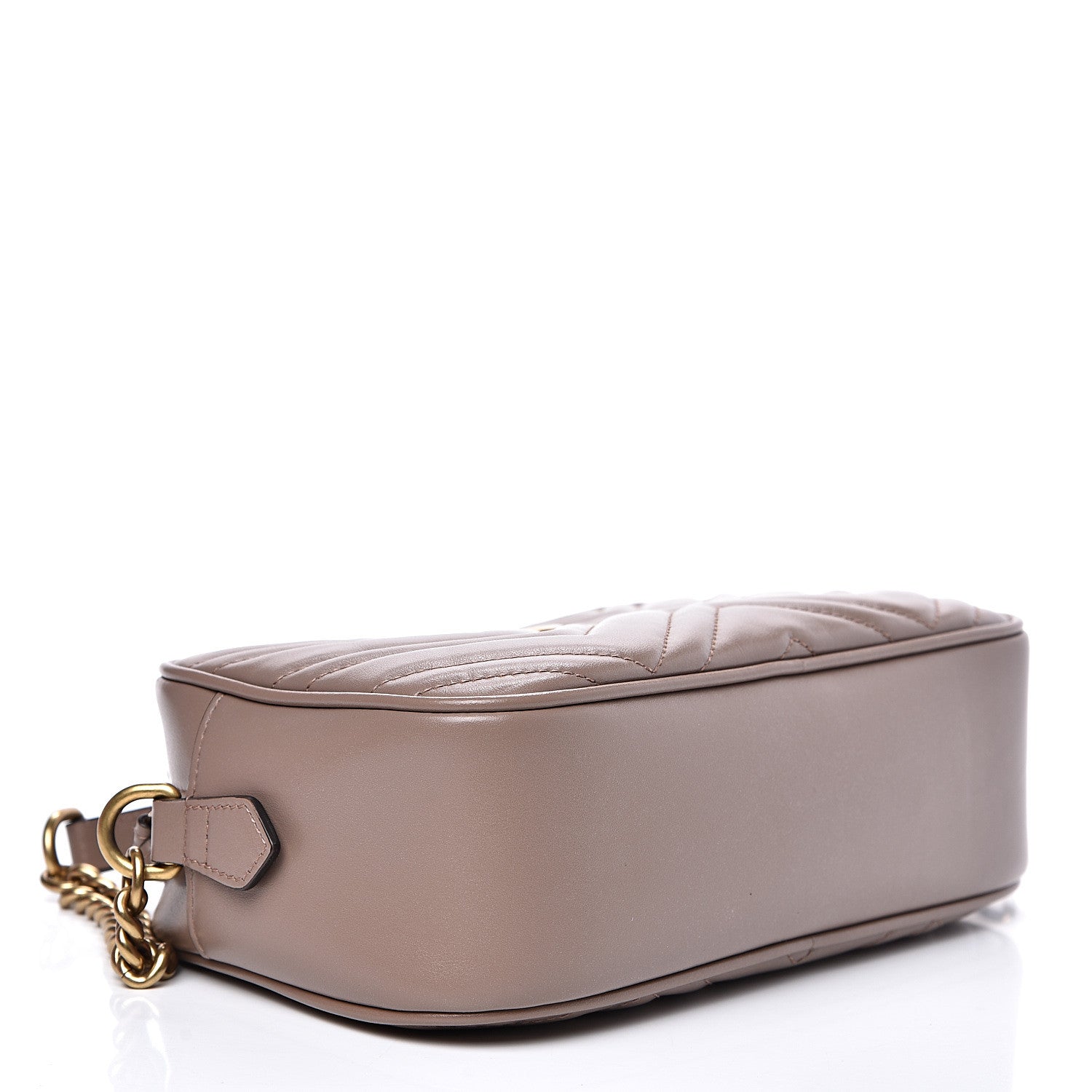 Gucci Calfskin Matelasse Small GG Marmont Chain Shoulder Bag Porcelain Rose 3 of 10