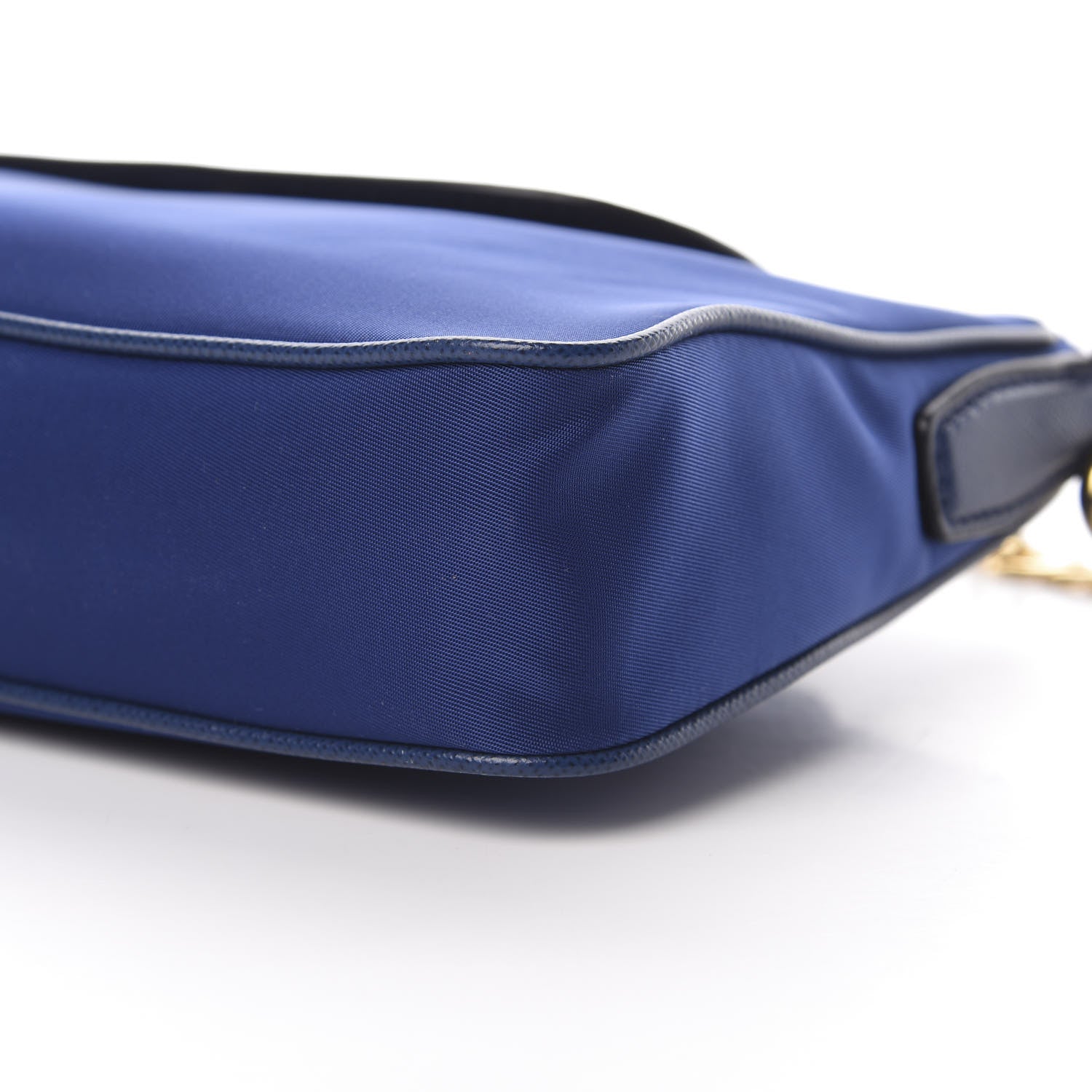 Prada Tessuto Nylon Saffiano Crossbody Bag Bluette 11 of 11