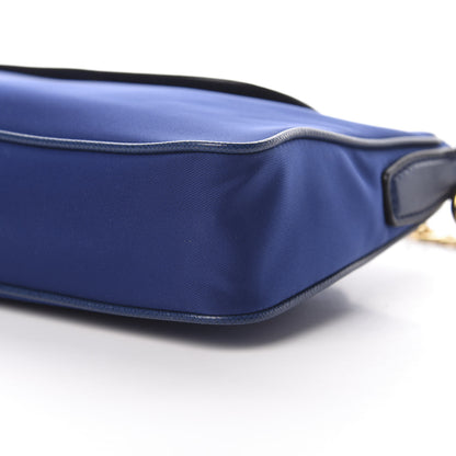 Prada Tessuto Nylon Saffiano Crossbody Bag Bluette 11 of 11
