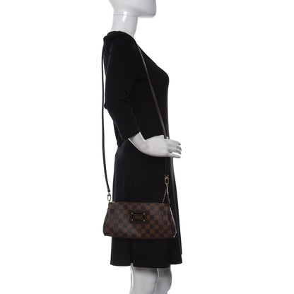 Louis Vuitton Damier Ebene Eva Clutch 2 of 10