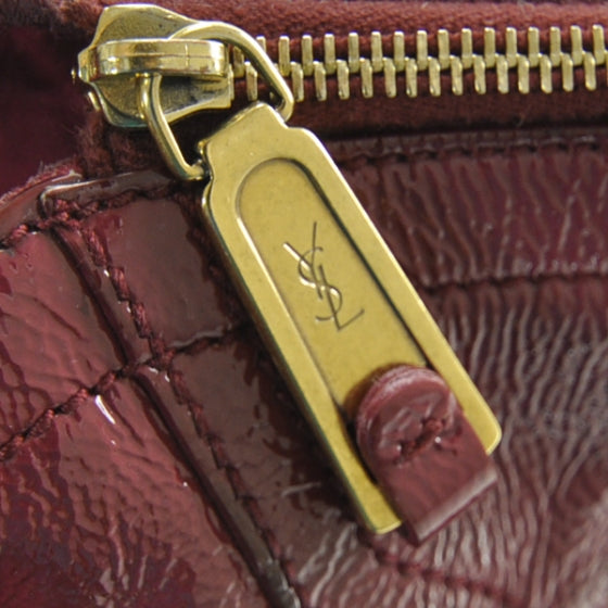 Saint Laurent Large Patent Downtown Fuchsia 1 of 2