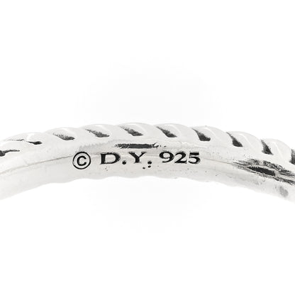 David Yurman Sterling Silver Diamond 16mm Starburst Ring 50 5.5 4 of 4