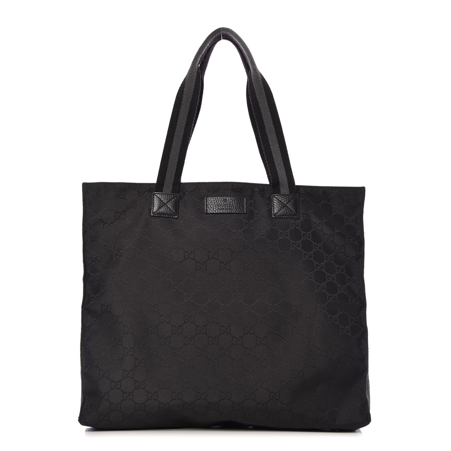 Nylon Monogram Tote Black