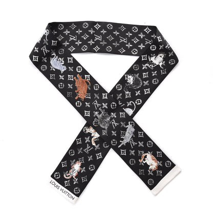 Louis Vuitton Silk Catogram Classic Bandeau Black 1 of 5