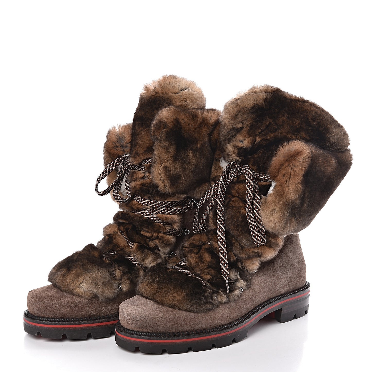 Suede Orylag Fur Mens Snow Black Flat Hiking Boots 43.5 Testa Di Moro Naturel