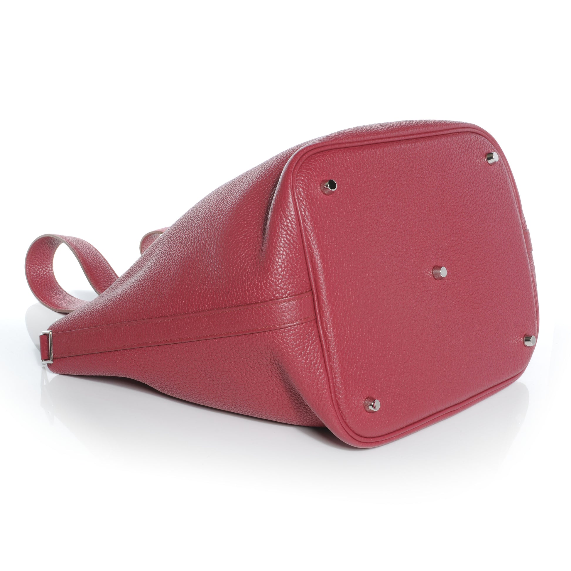 Hermes Taurillon Clemence Picotin Lock GM Rubis 5 of 8