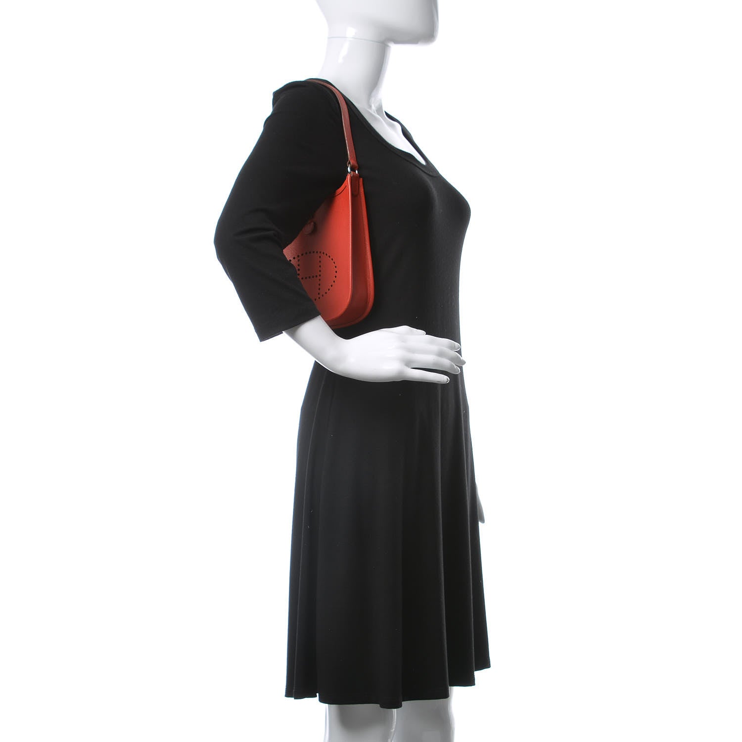 Hermes Epsom Evelyne Short Strap TPM Rouge 2 of 10