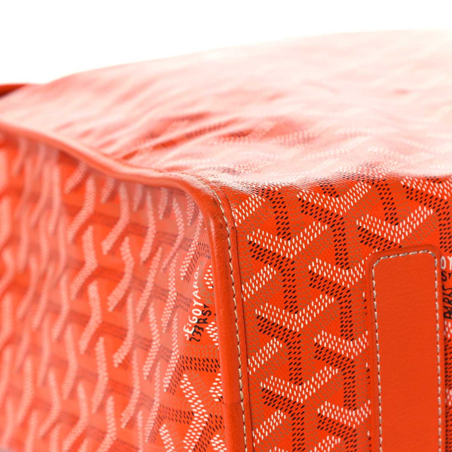 Goyard Goyardine Saint Leger Soft Briefcase Backpack Orange 9 of 18