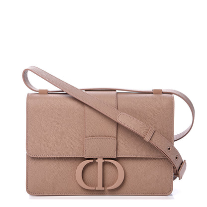 Christian Dior Ultra Matte Grained Calfskin 30 Montaigne Flap Bag Blush 1 of 10