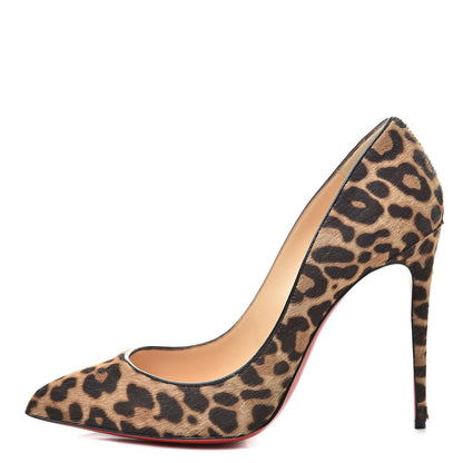 Christian Louboutin Calf Hair Jaguar Pigalle Follies 100 Pumps 38 Brown 1 of 12