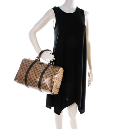 Gucci Crystal Monogram Medium Joy Boston Dark Brown 2 of 7