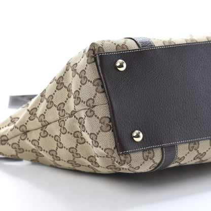 Gucci Monogram Medium Abbey Tote Dark Brown 9 of 11