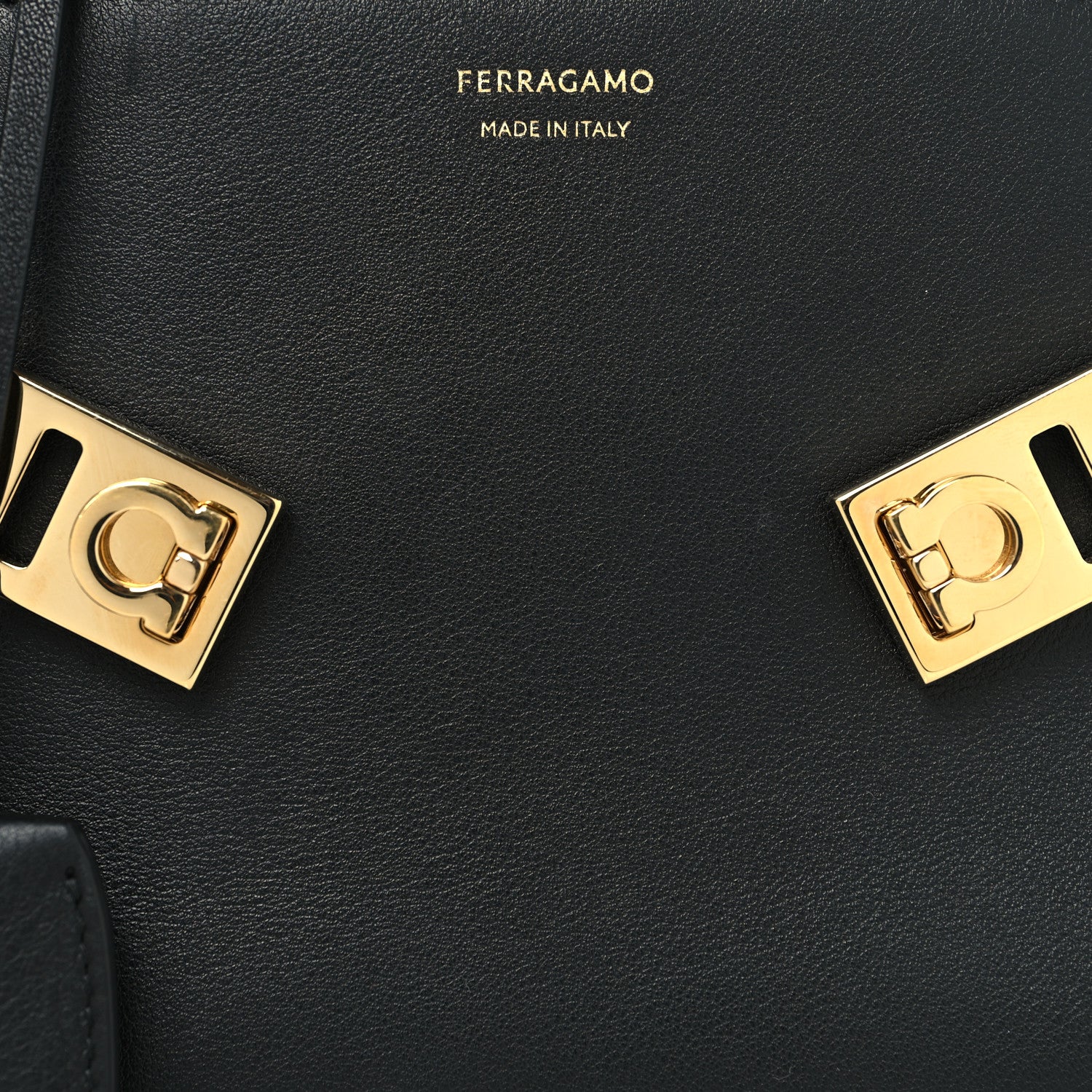Salvatore Ferragamo Calfskin Mini Hug Bag Black 7 of 9
