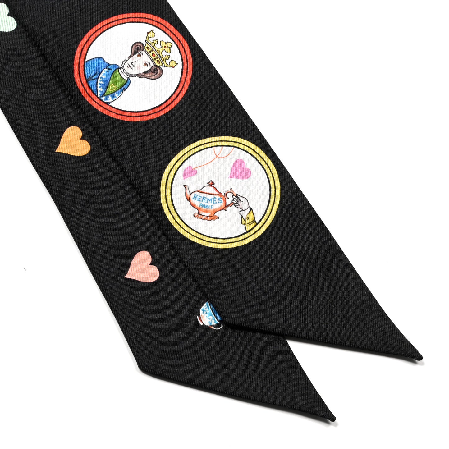 Silk Tea Time Twilly Black Rouge Multicolor