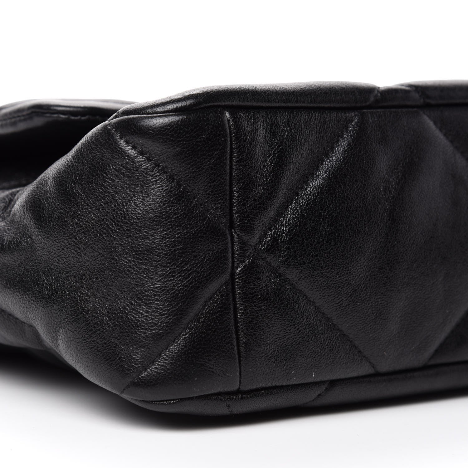 Chanel Lambskin Quilted Large 19 Flap Black 6 of 10