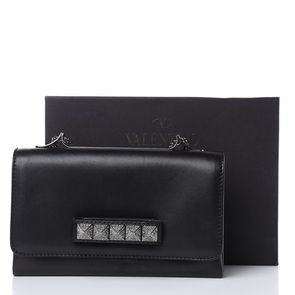 Valentino Garavani Nappa Crystal Encrusted Studs Va Va Voom Shoulder Bag Black 13 of 13