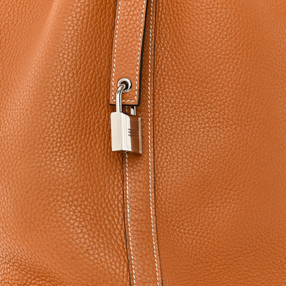 Hermes Taurillon Clemence Picotin Lock 26 GM Gold 8 of 10