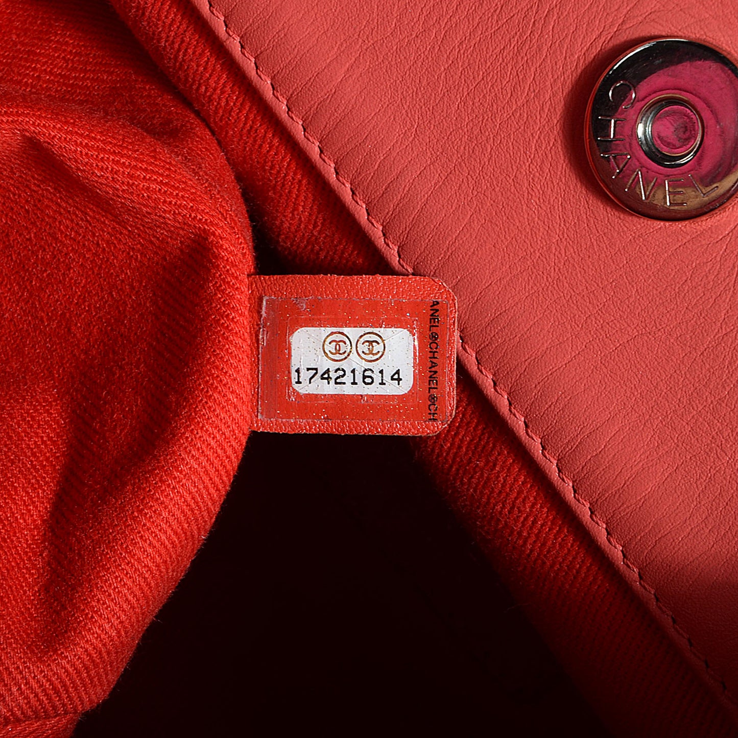 Calfskin Perforated Up In The Air North South Tote Red