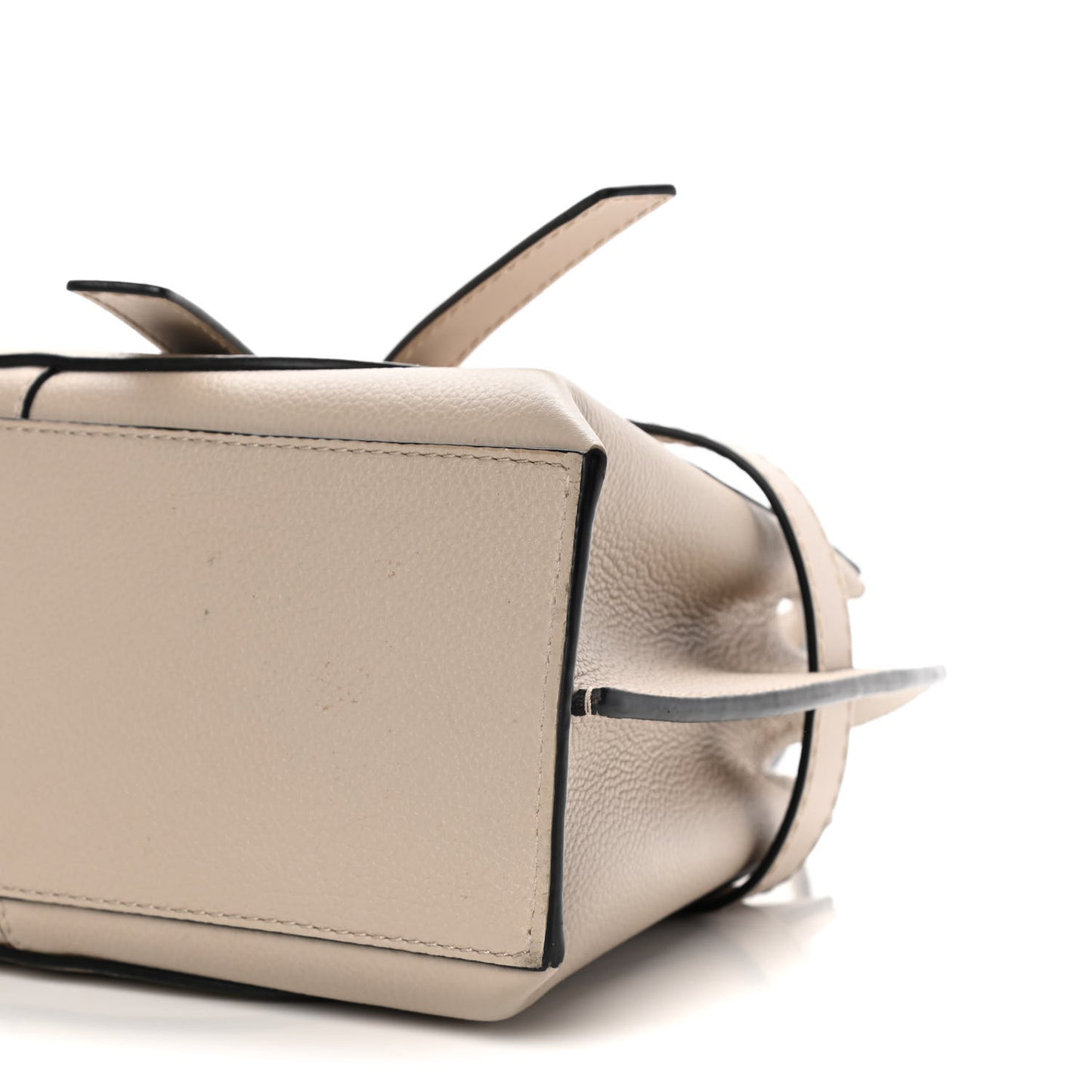 Calfskin Mini Gate Tote Light Oat