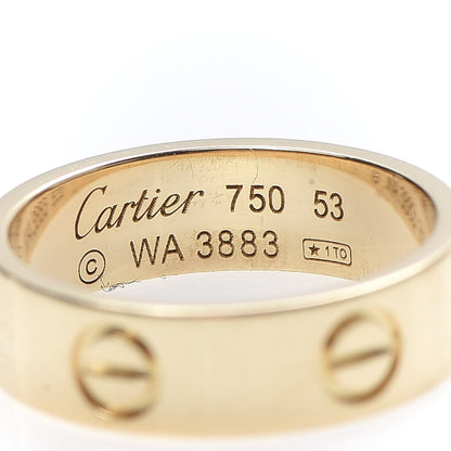 Cartier 18K Yellow Gold 5.5mm LOVE Ring 53 6.25 4 of 4
