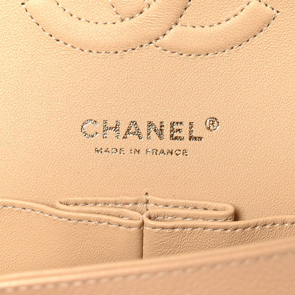 Chanel Caviar Quilted Medium Double Flap Beige 6 of 11