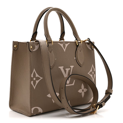 Louis Vuitton Empreinte Monogram Giant Onthego PM Tourterelle Creme 3 of 10