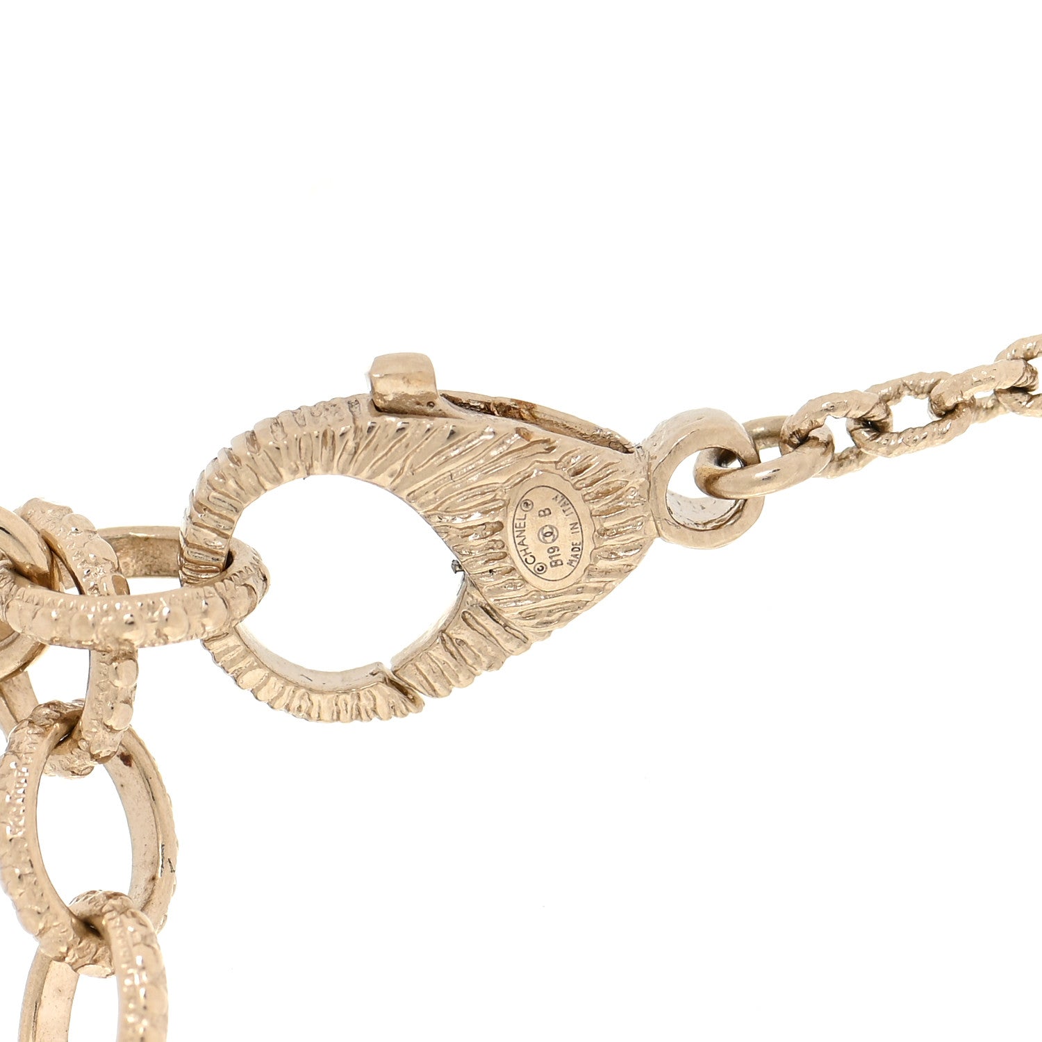 Chanel Pearl Crystal Lace Camellia Necklace Gold 6 of 6