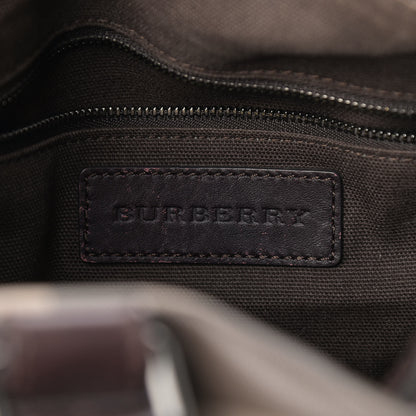 Burberry Smoked Check Medium Alchester Bowling Bag Plum 6 of 21
