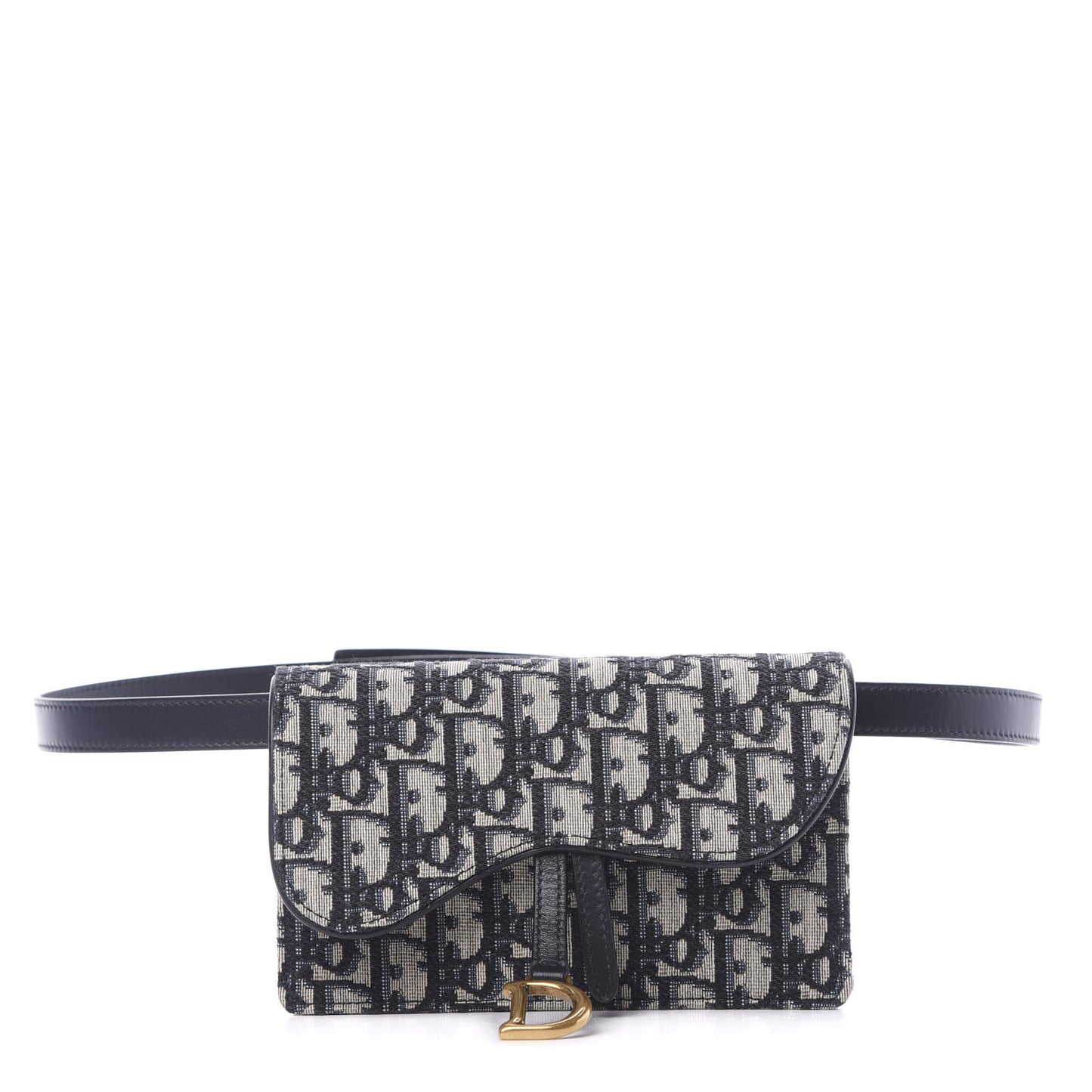 Oblique Saddle Belt Bag Blue