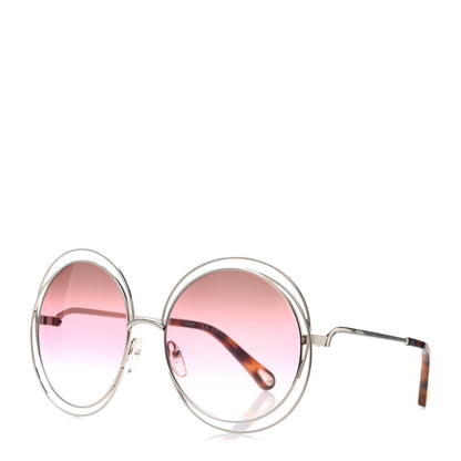 Chloe Metal Oversized Round Carlina Oversized Round Sunglasses CE114SD Gold 1 of 4