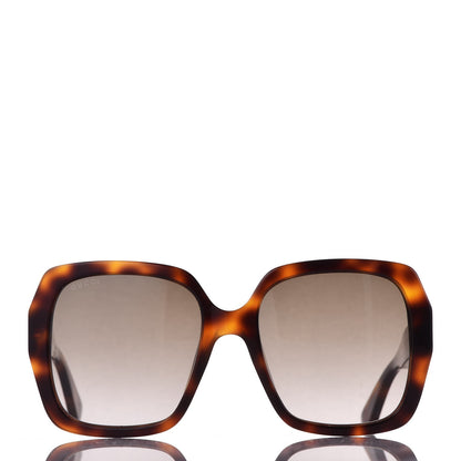 Gucci Acetate Square Frame GG0096S Sunglasses Tortoise 3 of 8
