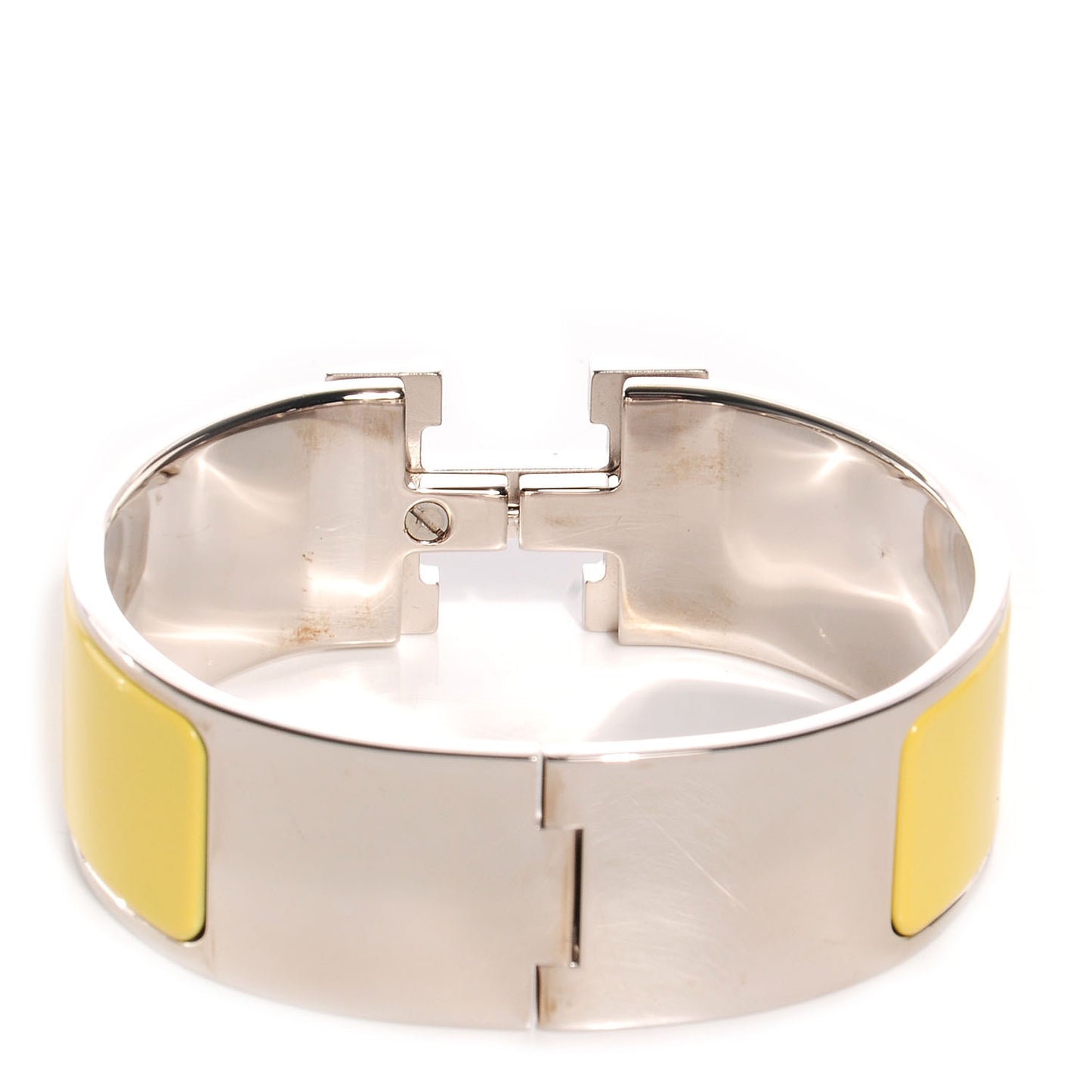 Enamel Wide Clic Clac H Bracelet PM Yellow