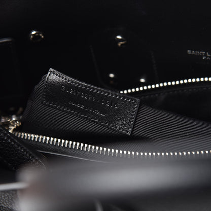 Saint Laurent Grained Calfskin Small Sac De Jour Black 7 of 10