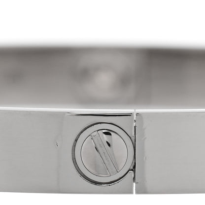 Cartier 18K White Gold LOVE Bracelet 19 5 of 7