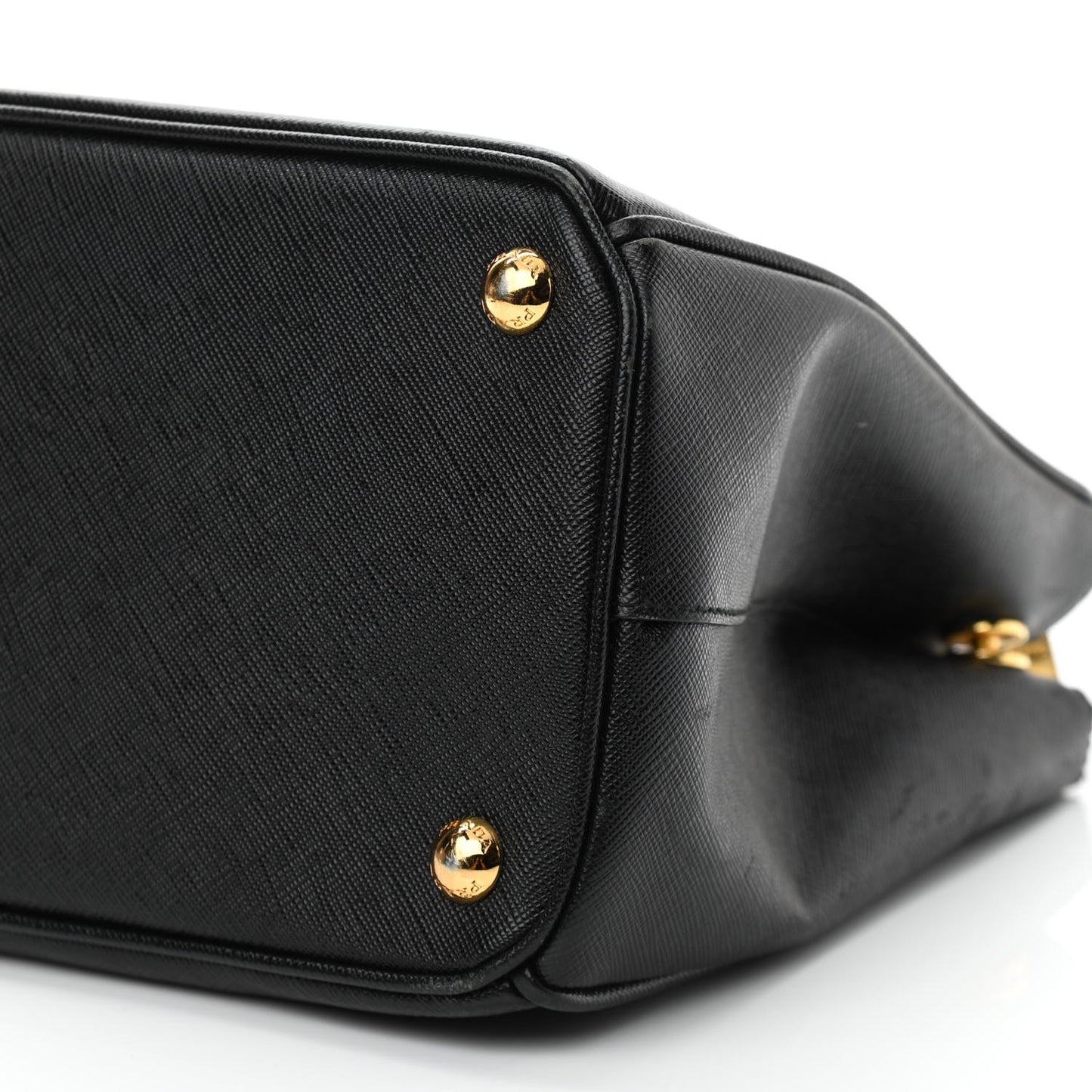 Saffiano Small Galleria Double Zip Tote Black