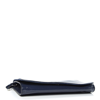Gucci Soft Patent Medium Soho Clutch Uniform Blue 4 of 7