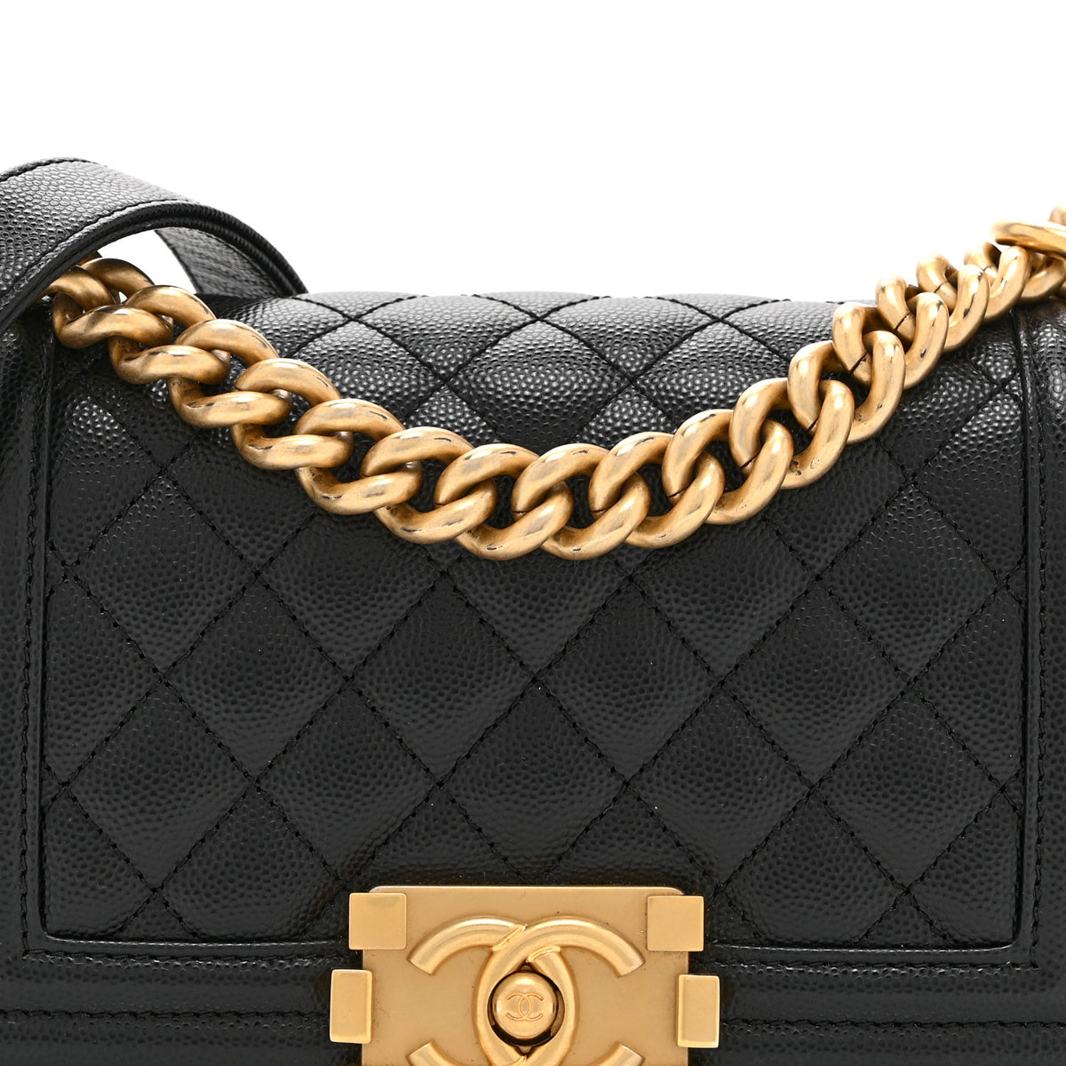 Chanel Caviar Quilted Small Boy Flap Black 8 of 10