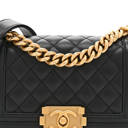 Chanel Caviar Quilted Small Boy Flap Black 8 of 10
