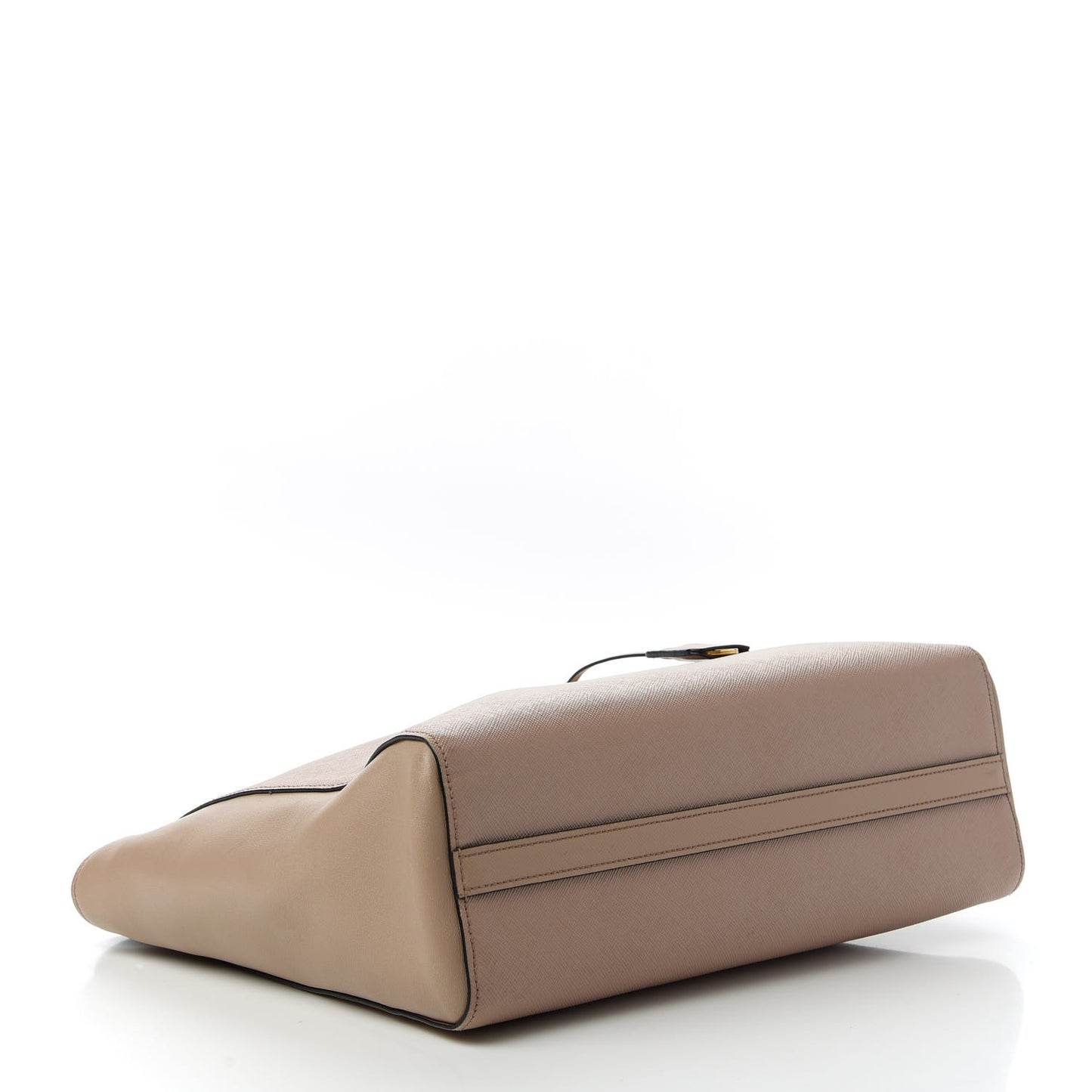 Saffiano Soft Calfskin Large Zippered Tote Cammeo