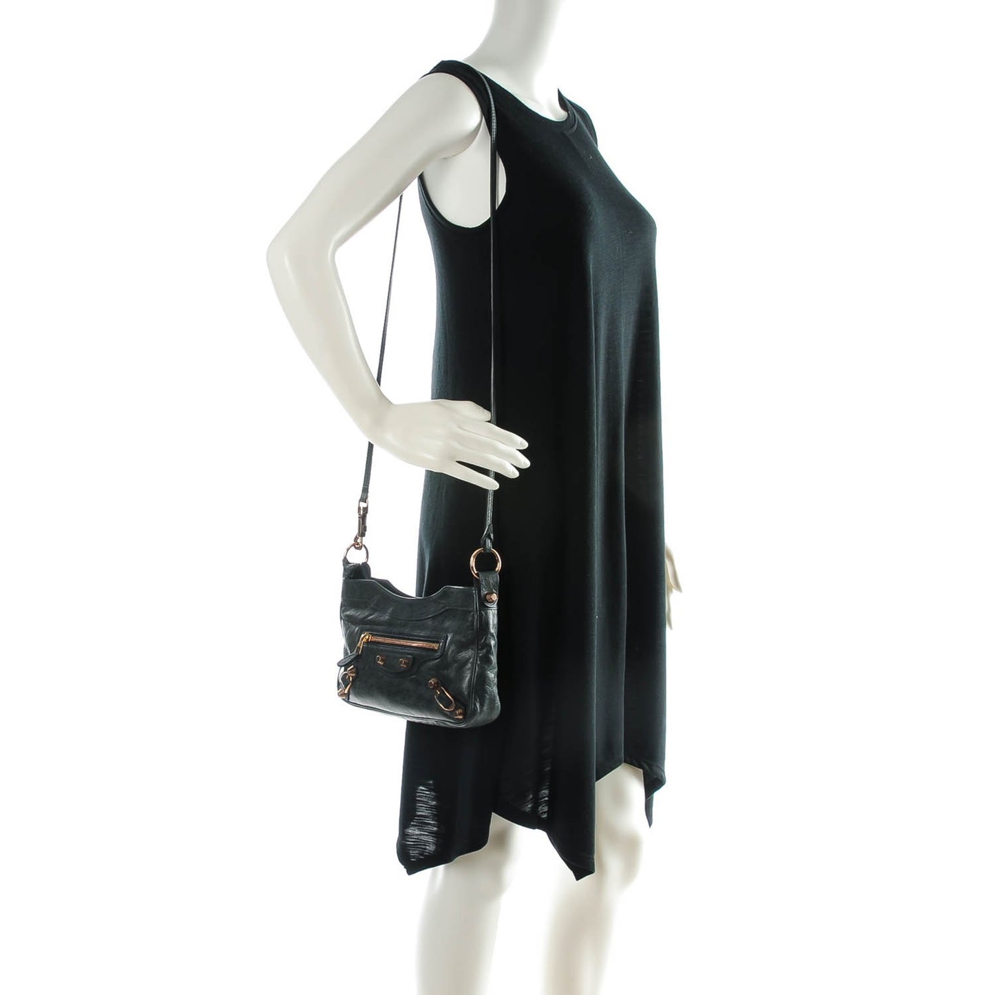 Agneau Giant 12 Rose Gold Hardware Hip Anthracite