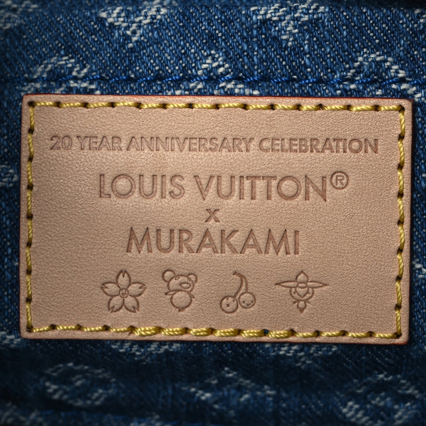 LV X TM Monogram Denim Cerises Pochette Accessories Blue