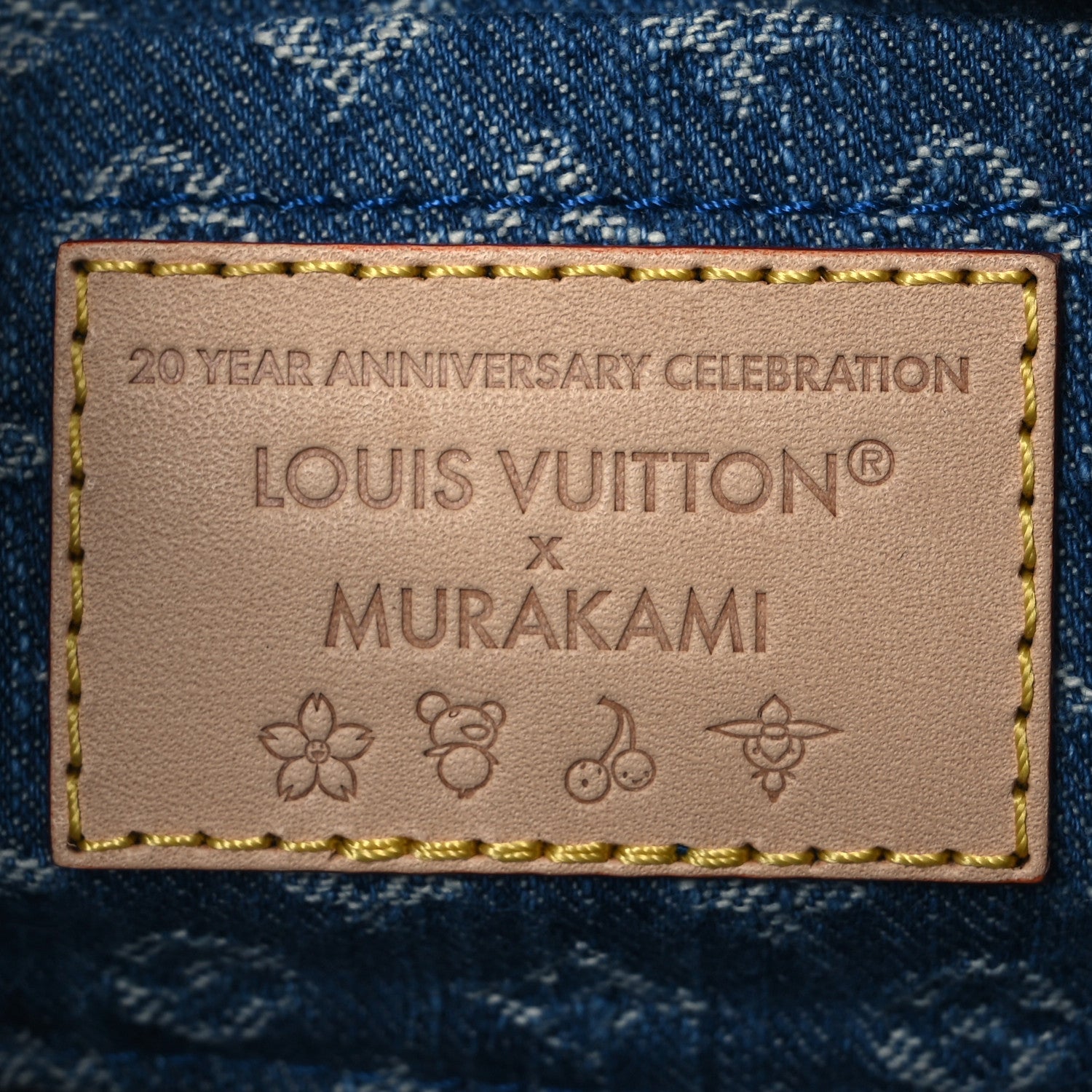 Louis Vuitton LV X TM Monogram Denim Cerises Pochette Accessories Blue 7 of 12