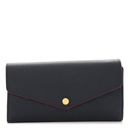 Louis Vuitton Empreinte Sarah Wallet NM Marine Rouge 1 of 7